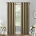 Sun Zero-Sun Zero Hayden Energy Saving Blackout Grommet Curtain Panel Single Panel54x108-Barley