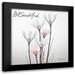 Koetsier Albert 20x20 Black Modern Framed Museum Art Print Titled - Beautiful White Rain Lily 1