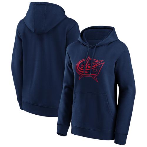 Columbus Blue Jackets Fanatics Branded Mono Logo Graphic Hoodie – Damen