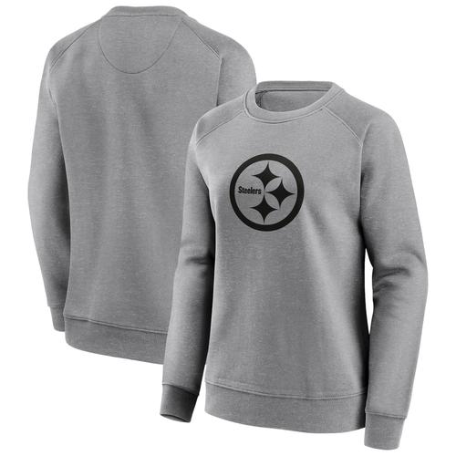 Pittsburgh Steelers Mono Logo Graphic Crew Sweatshirt - Womens