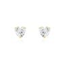 Boucles D'oreilles Puces Or Jaune Katherine Oxyde De Zirconium