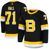 Men's adidas Taylor Hall Black Boston Bruins Alternate Primegreen Authentic Player Jersey