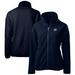 Women's Cutter & Buck Navy New York Giants Throwback Logo Cascade Eco Sherpa Fleece Full-Zip Jacket