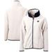 Women's Cutter & Buck White New York Giants Throwback Logo Cascade Eco Sherpa Fleece Full-Zip Jacket