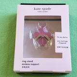 Kate Spade Accessories | Kate Spade Spade Flower Glitter Phone Ring Stand Grip:Nib Pink | Color: Gold/Pink | Size: Os