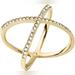 Michael Kors Jewelry | Michael Kors Pave X Ring, Gold, Size 7 | Color: Gold | Size: 7