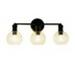 CHLOE Lighting OXA Transitional 3 Light Matt Black Vanity Bathlight 22 Wide