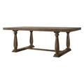 84 X 42 X 30 Weathered Oak Dining Table