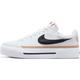 Sneaker NIKE SPORTSWEAR "COURT LEGACY LIFT" Gr. 40,5, schwarz-weiß (white, black, hemp, team, orange) Schuhe Plateausneaker Skaterschuh Sneaker low Bestseller