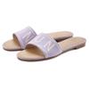 Pantolette LASCANA, Damen, Gr. 40, lila (flieder), Obermaterial: 100% Textilmaterial. Futter: 100% Lederimitat. Decksohle: 100% Lederimitat. Laufsohle: 100% Synthetik, bedruckt, casual, Schuhe, Mule, Sandale, offener Schuh aus Textil mit modischem...