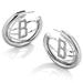 BaubleBar Brooklyn Nets Logo Large Hoop Earrings