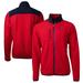 Men's Cutter & Buck Red New York Giants Big Tall Team Cascade Eco Sherpa Fleece Full-Zip Jacket