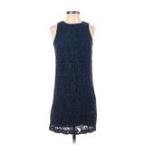 Ann Taylor LOFT Casual Dress - Shift: Blue Dresses - Women's Size 2