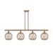 Innovations Lighting Bruno Marashlian Farmhouse Rope 48 Inch 4 Light Linear Suspension Light - 516-4I-BB-G122-8RB