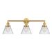 Innovations Lighting Bruno Marashlian Large Cone 32 Inch 3 Light Bath Vanity Light - 205-SG-G42-LED