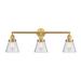 Innovations Lighting Bruno Marashlian Small Cone 30 Inch 3 Light Bath Vanity Light - 205-SG-G64-LED