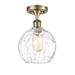 Innovations Lighting Bruno Marashlian Athens Water Glass 8 Inch 1 Light Semi Flush Mount - 516-1C-AB-G1215-8-LED