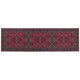 Teppich Läufer Rot Stoff 60 x 200 cm Rechteckig mit Blumenmuster Orientalisch Rutschfest Vintage Orientteppich Vorleger Flur Küche Schlafzimmer