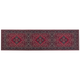 Teppich Läufer Rot Stoff 80 x 300 cm Rechteckig mit Blumenmuster Orientalisch Rutschfest Vintage Orientteppich Vorleger Flur Küche Schlafzimmer