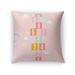 HOPSCOTCH PATTERN PINK Accent Pillow By Kavka Designs