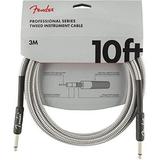 Fender Professional 10 Instrument Cable - White Tweed - 1/4 Inch Straight