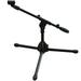 Kikutani Short Boom Microphone Stand Straight Stand Combined Microphone Holder with Carrying Bag MS-206B Black