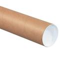 Bulk Pack: 24 Heavy Duty Kraft Shipping Tubes 3x24 Caps Included