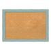 Amanti Art Natural Cork Board Wood Framed Sky Blue Rustic Bulletin Board 26 in. x 18 in.