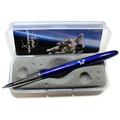 Fisher Space Pen Blueberry Bullet Hebrew Star of David Engraved in Gift Box