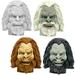 Figures Toy Company Set of 4 Sasquatch Heads for 8 Inch Type S Retro Action Figures