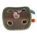 Popvcly Large Durable Hide Seek Puzzle Interactive Cat Toys 9 Mouse Holes Pet Cat Toy with Bell Ball Folding Creative Vocal Cat Mice Toy