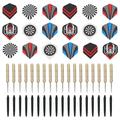 ESTINK 18 Pcs Professional Steel Tip Darts Steel Tip With Nice Flights Indoor Fitness Steel Tip Darts With Nice