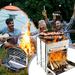 Kiplyki Camping Gears Cookware Set Kettle Tent Poles Outdoor Cooking Tarp Mess Kit Pots