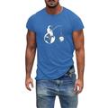 wendunide hawaiian shirt for men Mens Summer Fashion Casual Cotton T Shirt Short Sleeve Shirt Top Blouse Men T Shirts Blue XXL