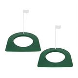 2 Pcs Golf Putting Cup and Flag Golf Putting Hole Practice Aids with Flag for Golf Putting Training Mat