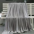 MRULIC Blanket Super Soft Warm Solid Warm Micro Plush Fleece Blanket Throw Rug Sofa Bedding + Grey