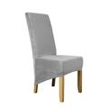 Moyouny Large Solid Stretch Fox Pile Velvet Wedding Dining Room Chair Cover Slipcover