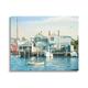 Stupell Industries Relaxing Boats Floating Harbor Marina Ocean Town Photograph Gallery Wrapped Canvas Print Wall Art Design by Tom Mielko