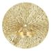 Golden Round Plate Design Hanging Candle Tray Hanging Candleholder Decor