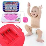 LNGOOR Bilingual Learning Laptop Toy for Kids Toddlers Boys and Girls Computer for ABC Numbers Words Spelling Maths Music