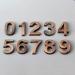 Yannee Bronze House Number 3D Address Sign Number Stickers for House Door Home Room Office Business Decor Project