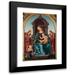 Lorenzo di Credi 11x14 Black Modern Framed Museum Art Print Titled - Madonna and Child with the Infant St John and Angels