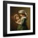 Elisabeth Louise VigÃ©e Le Brun 15x18 Black Modern Framed Museum Art Print Titled - Julie Le Brun Looking in a Mirror (1787)