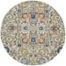Nourison Passion Ivory/Multicolor 5 3 x Round Area Rug Boho Moroccan Bed Room Living Room Dining Room Kitchen Easy Cleaning Non Shedding (5 Round)