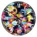 Designart The Lovers The Dreamers & Me Oversized Modern Wall Clock