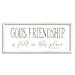 Stupell Industries God s Friendship Religious Home Casual Phrase Sign Graphic Art White Framed Art Print Wall Art Design by Cindy Jacobs