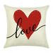 LnjYIGJ Pillow Cases Valentines Day Pillow Covers Valentines Day Decor For Home Love Heart Happy Valentine Pillows Decorative Throw Pillows Valentines Day Decorations