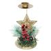 Christmas Gold Iron Candle Holder Christmas Table Decorï¼ŒPine Cones Berries Candle Holder for Party