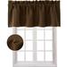 CUH 1-Piece Rod Pocket Short Window Curtain ThermalInsulated Half Blackout Window Drape Blackout Curtain Cafe Tier Kitchen Scarf Bathroom Valance Dark Coffee W:69 x L:22