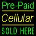 Pre Paid Cellular Sold Here 2 LED Neon Sign 16 x 16 - inches Clear Edge Cut Acrylic Backing with Dimmer - Bright and Premium built indoor LED Neon Sign for Computer & Electronics store decor.